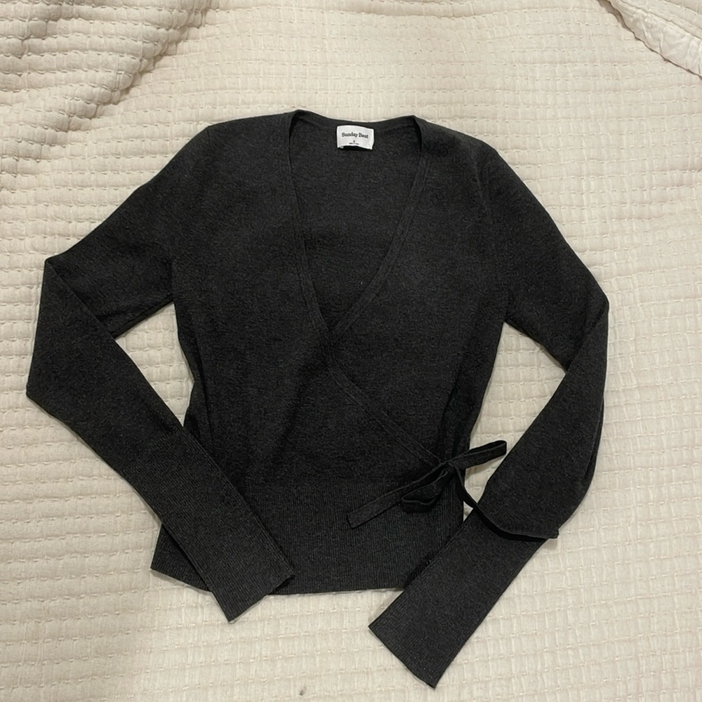 ballet style wrap top
